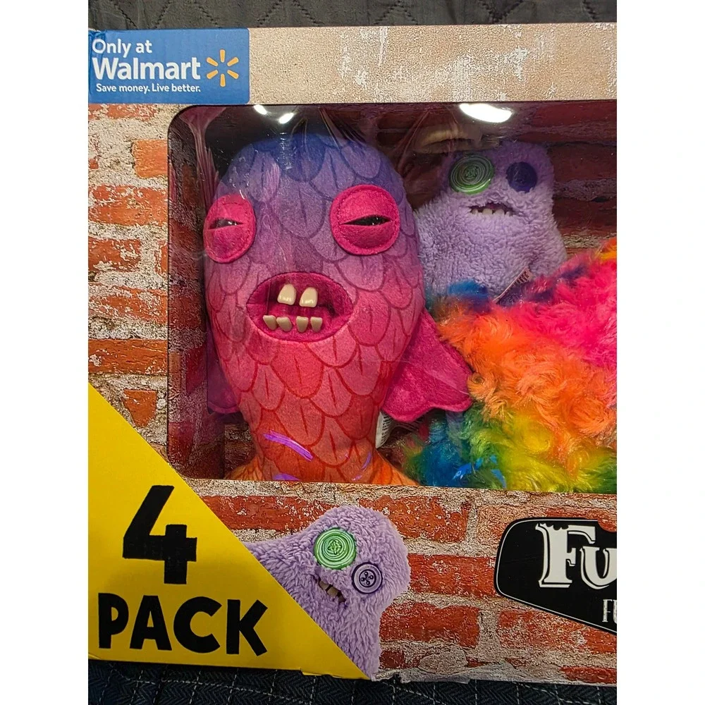ZURU Fuggler Funny Ugly Monster 4 Pack Plush Toys Walmart Exclusive